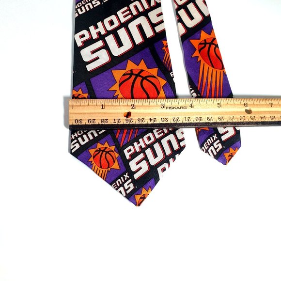 RM Style Phoenix Suns Basketball Mens Necktie Tie Designer Work Office Dad Gift - Picture 3 of 5